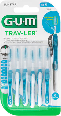 GUM Trav-ler Interdental Brushes 1.6mm Blue 12pcs