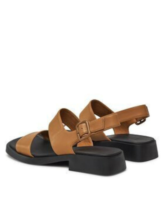 Camper Women's Flat Sandals in Brown Color