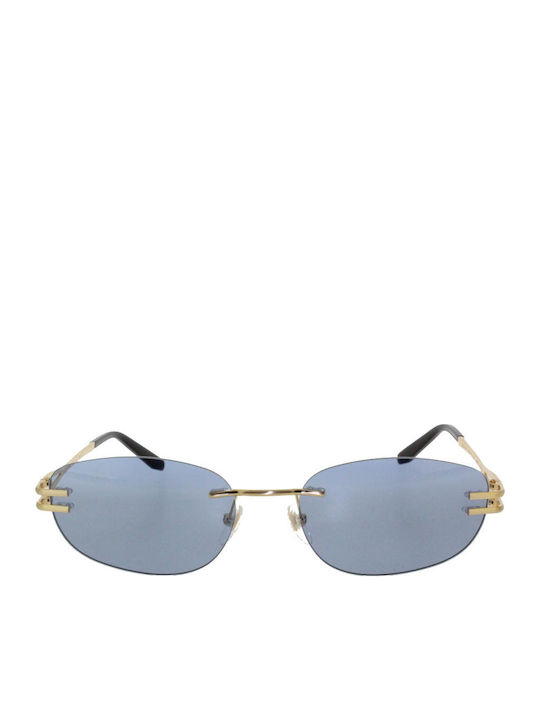 Gigi Barcelona Unisex Γυαλιά Ηλίου με Χρυσό Μεταλλικό Σκελετό και Μπλε Φακό 6861/3