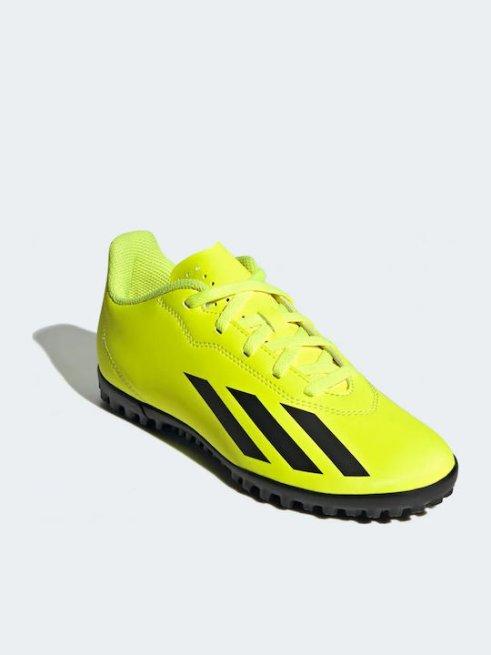 X Crazyfast Club Kids Turf Soccer Shoes Team Solar Yellow 2 / Core Black / Cloud White