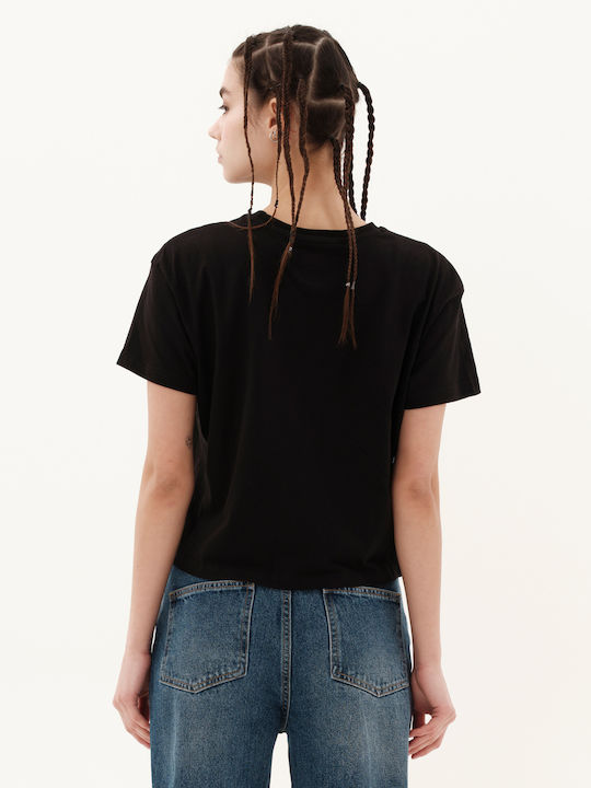 Women's Athletic Crop T-shirt Black