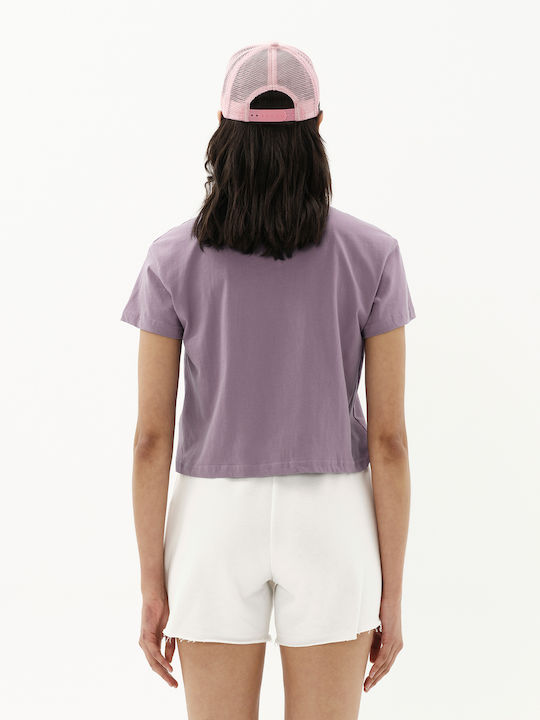 Women's Athletic Crop T-shirt Lilacc