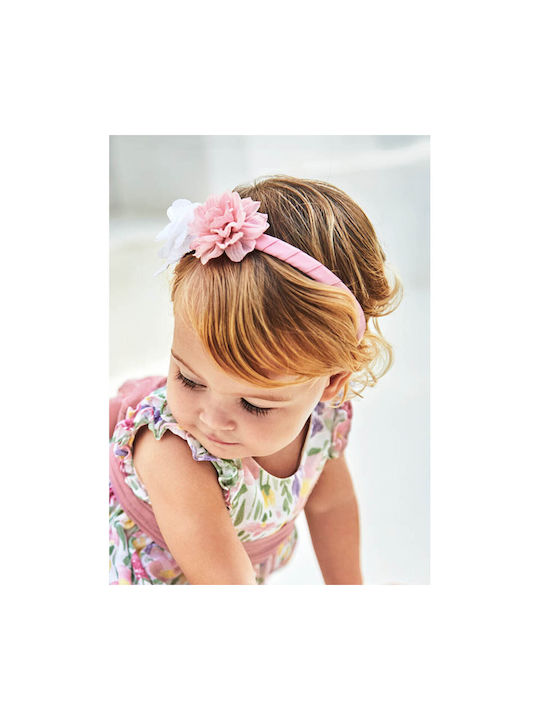 Mayoral Pink Kids Headband with Flower