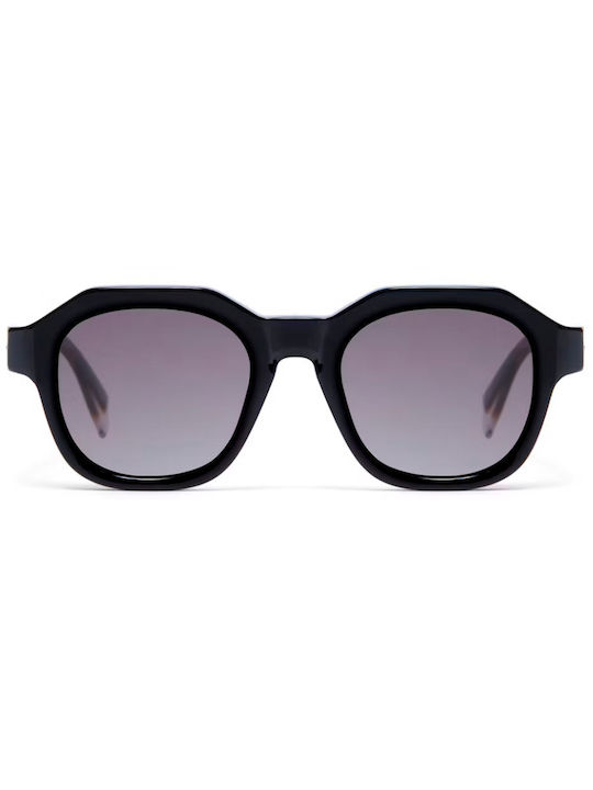 Gigi Barcelona Unisex Sunglasses with Black Plastic Frame and Gray Gradient Lens 6850/1