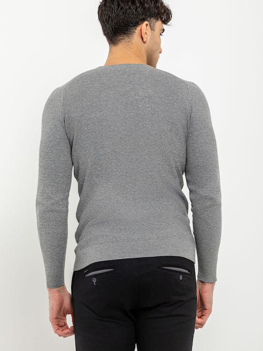 Vittorio Artist Herren Langarm-Pullover GRI