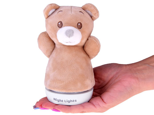 Jokomisiada Kinder Dekorative Lampe Teddy Braun 14.5x7x7εκ.