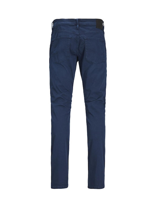 Glenn Ανδρικό Παντελόνι Τζιν Slim Fit Navy Blazer