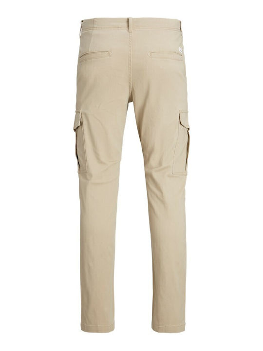 Trousers Cargo Elastic in Slim Fit Crockery