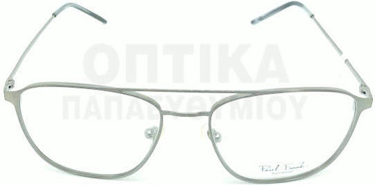 Paul Frank Weiblich Metallisch Brillenrahmen Silber 8019 8080