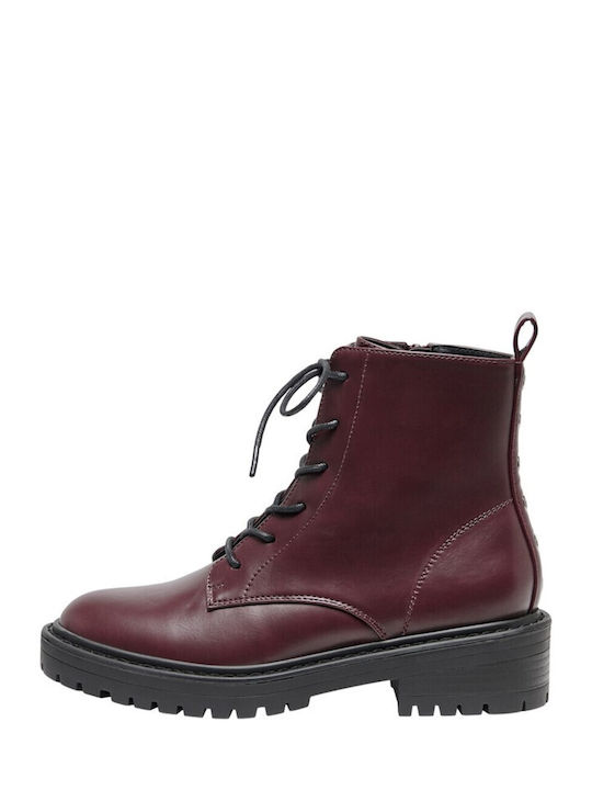 Only Women's Ankle Boots Burgundy