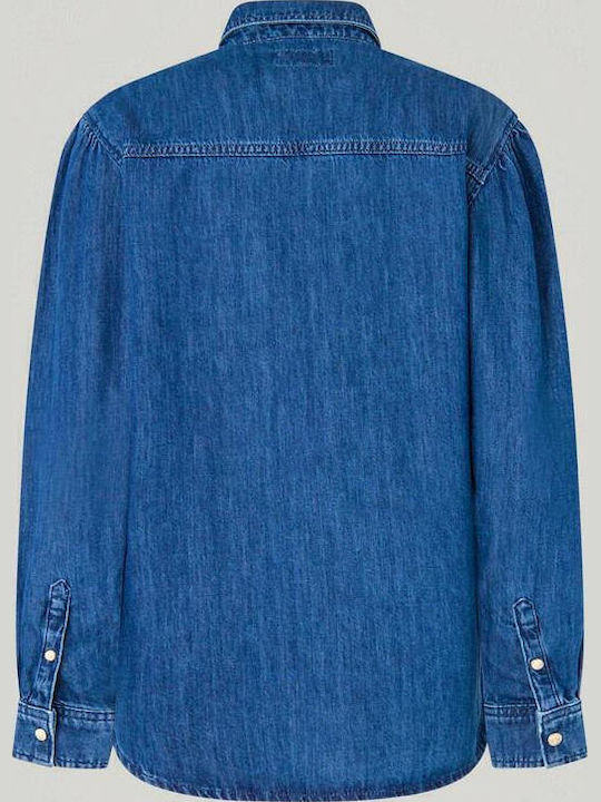 Дамско Син Overshirt
