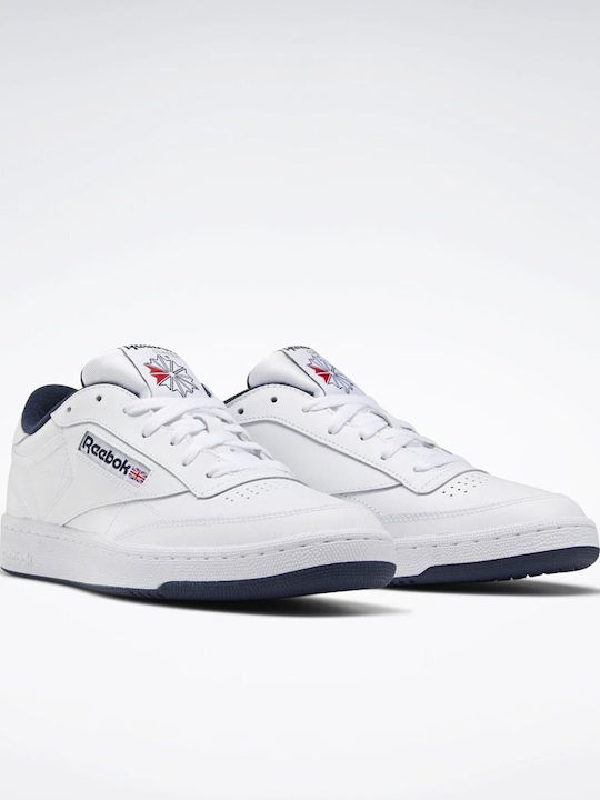 Reebok Club C 85 Ανδρικά Sneakers Λευκά