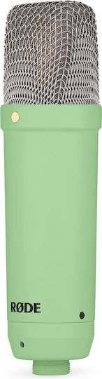 Rode NT1 5th Generation Signature Series Кондензаторен Микрофон XLR Шоково монтиран за Вокали в Green Цвят