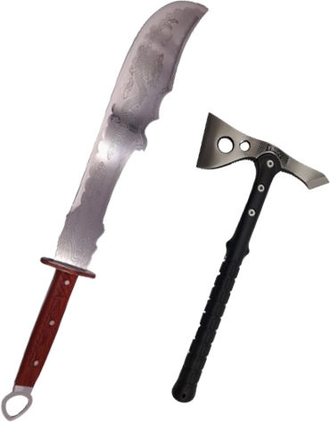 Topor de supraviețuire Set Topor 38 Cm și Sabie de Vânătoare 75 Cm