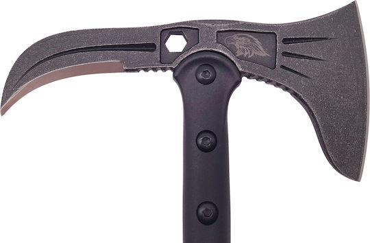 Topor de supraviețuire Adventure, Oțel inoxidabil, Negru, 41 Cm