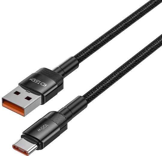 Tech-Protect Ultraboost Evo USB 2.0 Cable USB-C male - USB-A 100W Black 2m