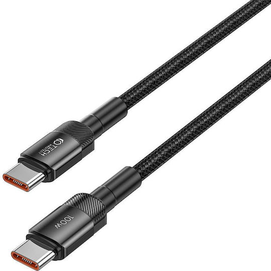 Tech-Protect Ultraboost Evo USB 2.0 Cable USB-C male - USB-C 100W PD Μαύρο 2m