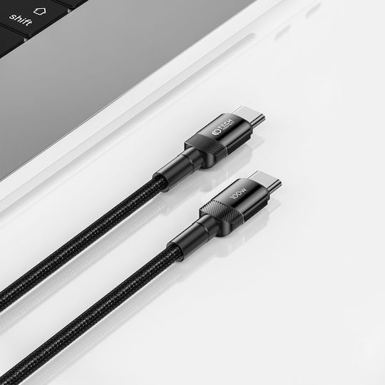 Tech-Protect Ultraboost Evo USB 2.0 Cable USB-C male - USB-C 100W Black 0.25m