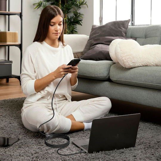 Tech-Protect Ultraboost Evo USB 2.0 Cable USB-C male - USB-C 100W PD Μαύρο 1m