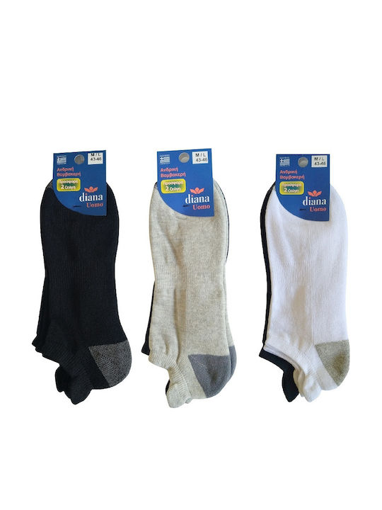 Diana Ανδρικές Κάλτσες Μαύρο 2Pack