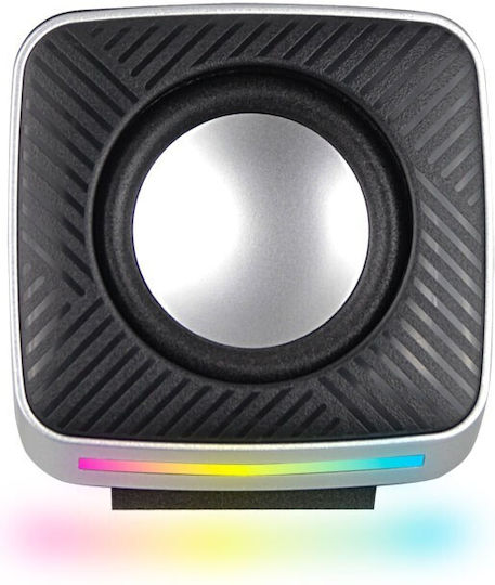 Esperanza EGS108 Ηχεία Υπολογιστή 2.0 με RGB Φωτισμό και Ισχύ 6W σε Μαύρο Χρώμα