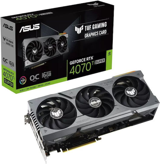 GeForce RTX 4070 Ti Super 16GB GDDR6X TUF Gaming OC Edition Κάρτα Γραφικών