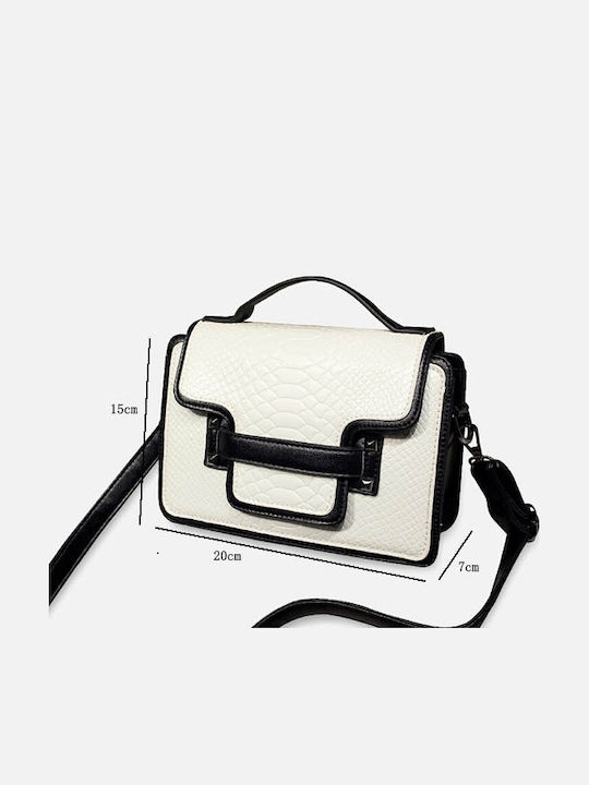 Damentasche Schultertasche Weiß