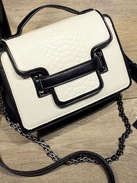 Damentasche Schultertasche Weiß