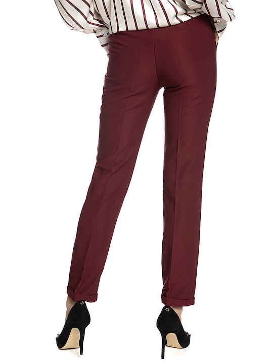 Cavalieri Damen Stoff Hose Rot