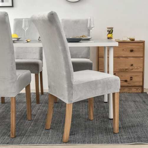 Ruhhy Elastic Cover for Chair Grey 1pcs