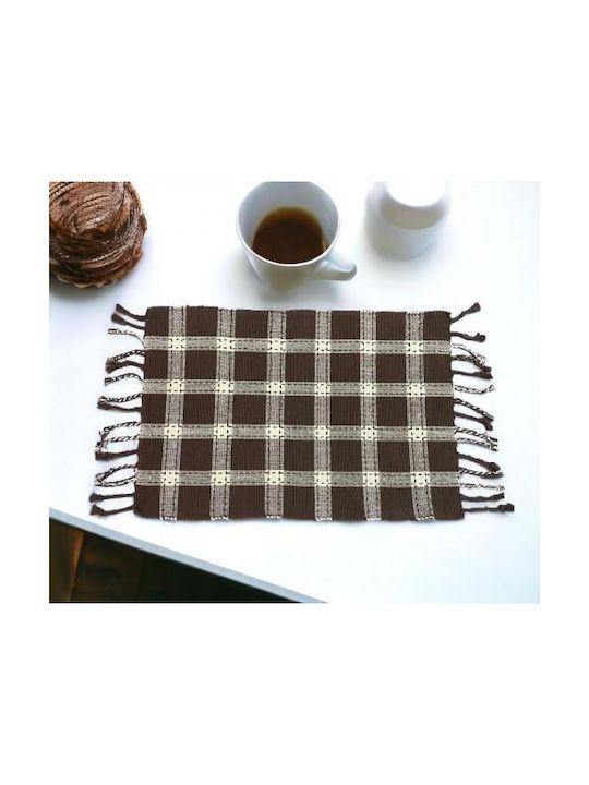 Linea Home Σουπλά Υφασμάτινο Καφέ 33x48cm