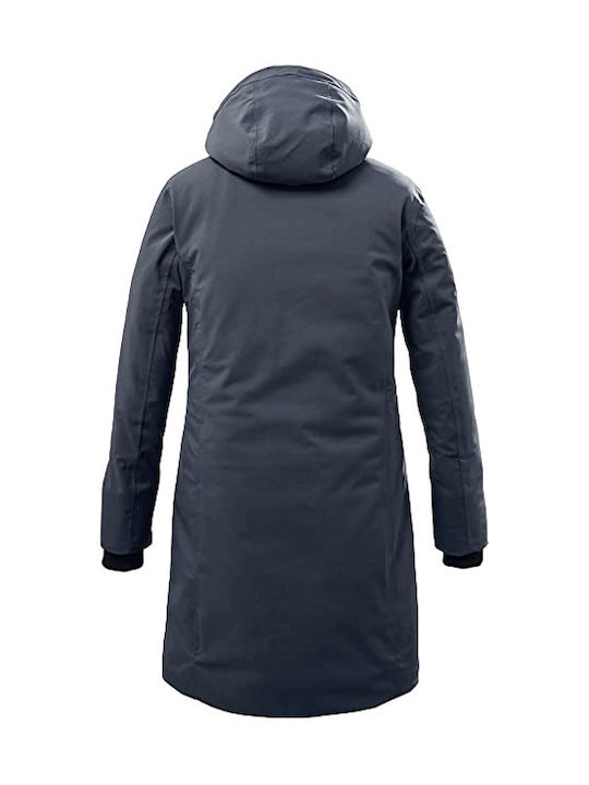 Killtec Kids Parka Long with Hood Navy Blue