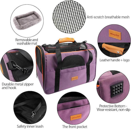 Morpilot Dog/Cat Carrying Blue Shoulder Bag for 7kg Pets