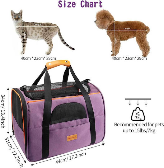 Morpilot Dog/Cat Carrying Blue Shoulder Bag for 7kg Pets