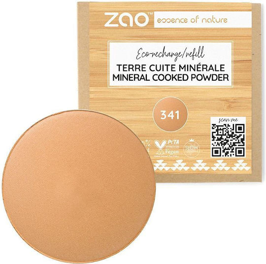 Zao Organic Makeup Organic Mineral Cooked Poudre Refill Пудра 341 Златна мед 15гр