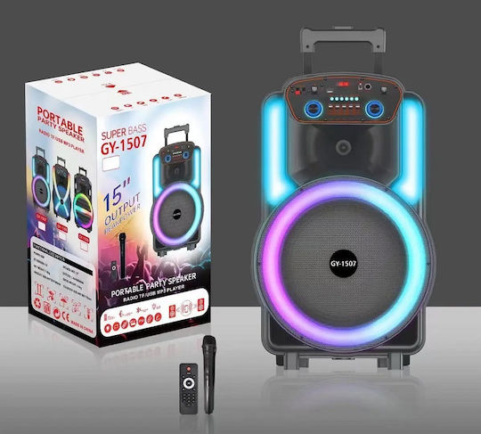 Ηχείο Karaoke με Ασύρματο Μικρόφωνο και Εφέ Φωτισμού 215072 Μαύρο