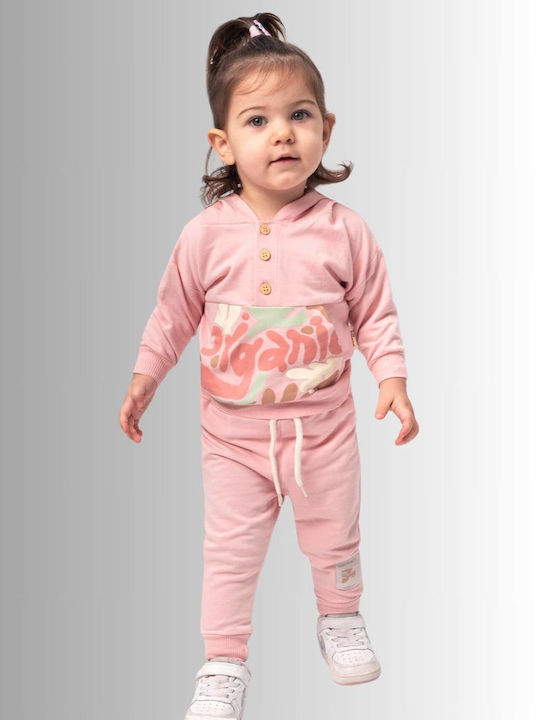 Kinder Sweatpants Set - Jogginganzug Rosa 2Stück