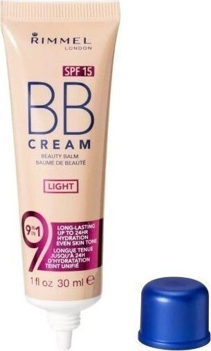 Rimmel London BB Cream 9 in 1 SPF15 Light Cremă Față de zi cu SPF15 30ml