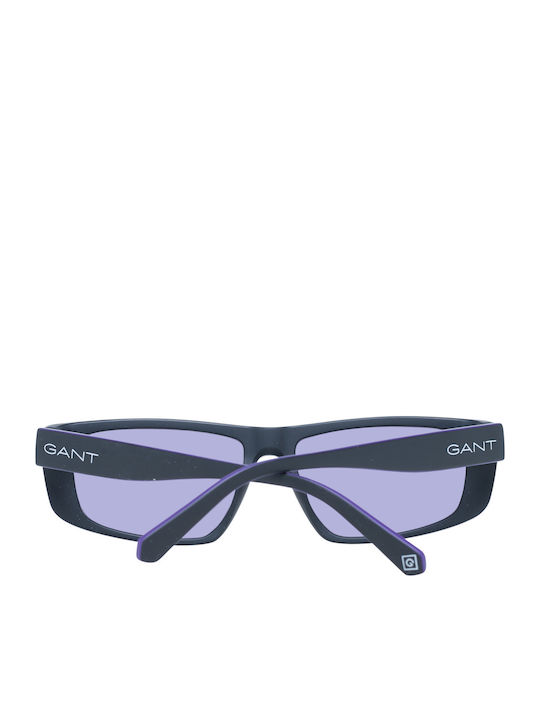 Gant Unisex Sunglasses with Black Plastic Frame and Purple Lens GA7209 02Y