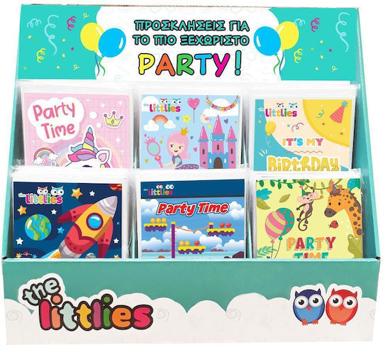 The Littlies Invitations 646740 6pcs (Μiscellaneous Designs/Colours)