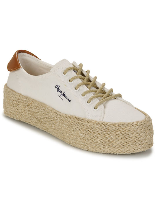 Pepe Jeans Kyle Classic Γυναικεία Sneakers Λευκά