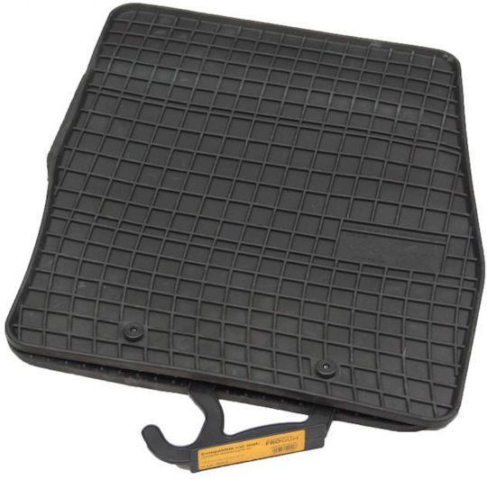 Refref Front Mats 2pcs Tray Type for Ford Transit Connect 2013+ Black