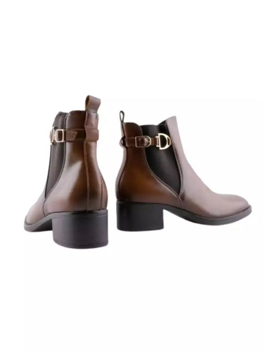 Stiefeletten Damen mit Pelz Braun
