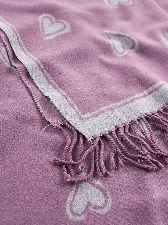 Women's Wool Scarf Violet