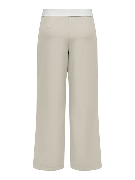 Only Hw Damen Stoff Hose Pumice Stone Ecru