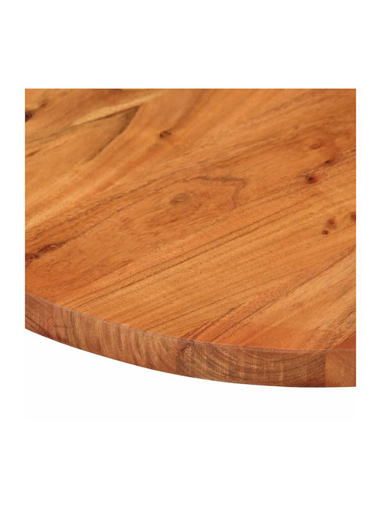 vidaXL Oval Table Surface made of Solid Wood Acacia wood solid wood 110x40x3.8cm 370095 1pcs