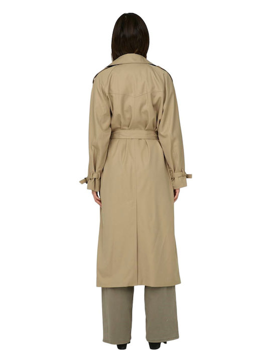 Only Women's Midi Gabardine Tannin Beige