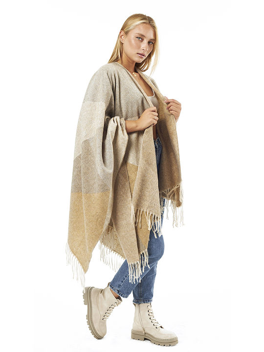 Bej Poncho de damă