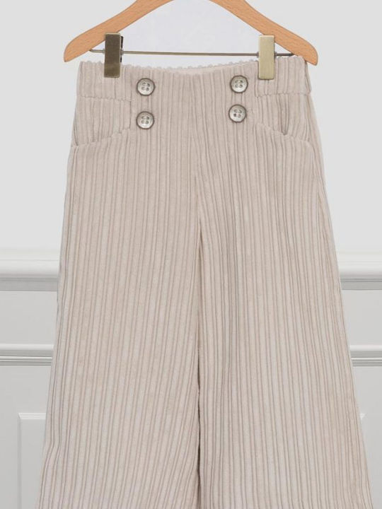 Abel & Lula Kids Corduroy Trousers Beige