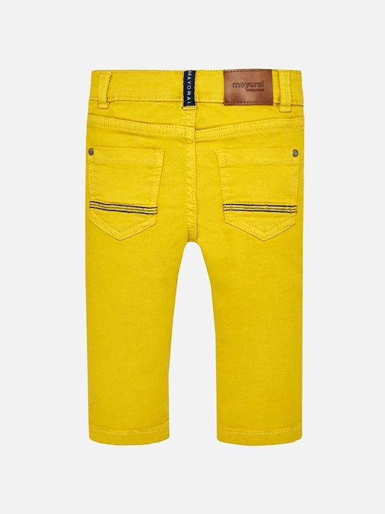 Mayoral Kids Trousers Yellow